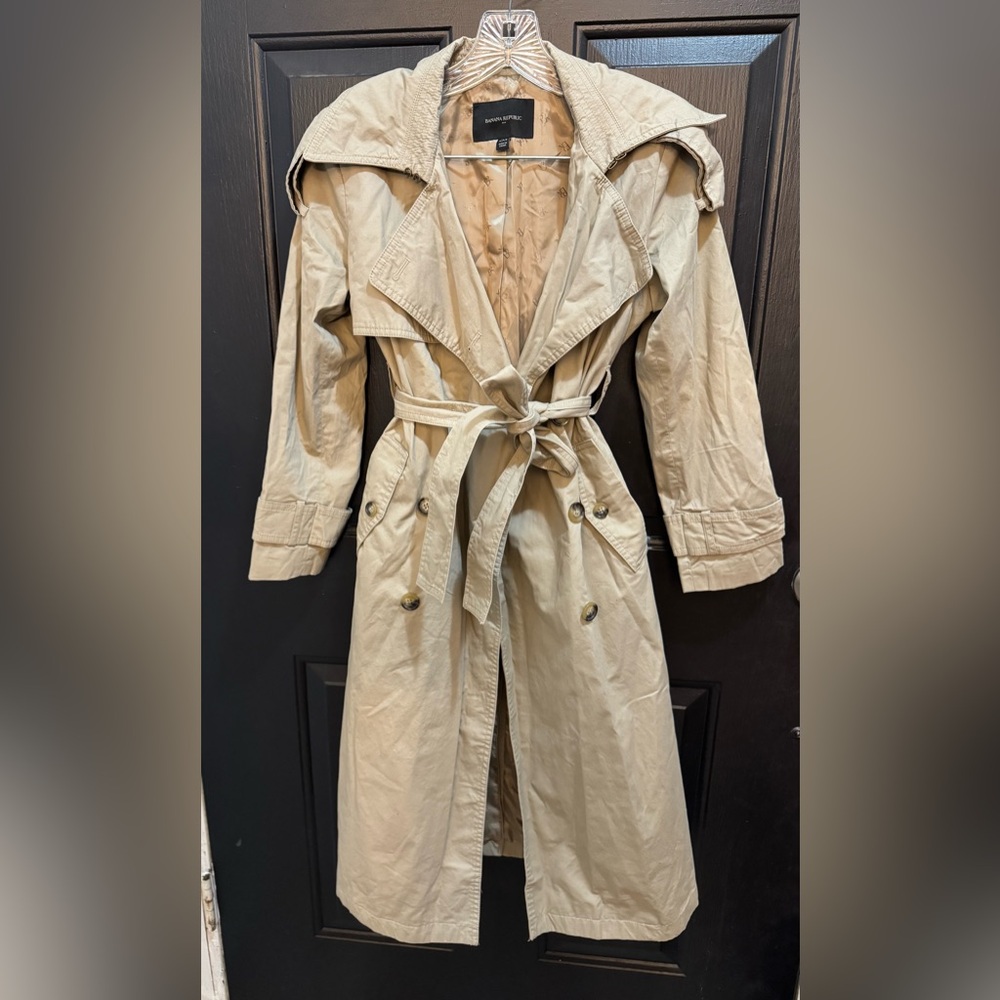 Banana Republic Tan Trench Coat